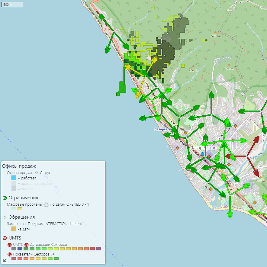 Maps for tech services